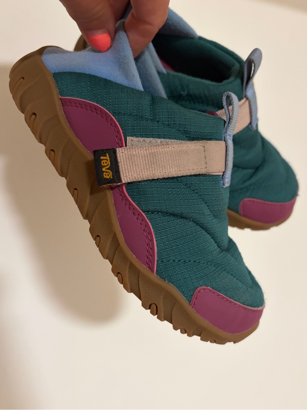 Teva | Kids | Slipper Sneakers | Teal/Purple | Size 12